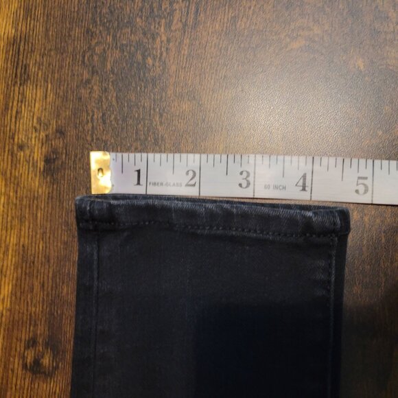 American Eagle 8 R Jegging Super Hi Rise 360 Next Level Stretch Black Wash - Picture 11 of 12